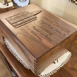 Large Personalized Temple Box,  9″ x 12″