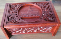 Red Small Personalized Temple Box, 13″ x 9½” x 5½”